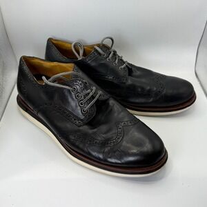 Cole Haan Grand Wingtip Oxford Dress Shoes Black Leather Comfort 10.5W